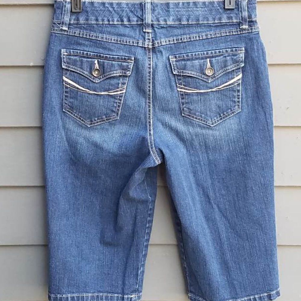Code Bleu Brigitte Capris Jeans check Measurements - Picture 5 of 7
